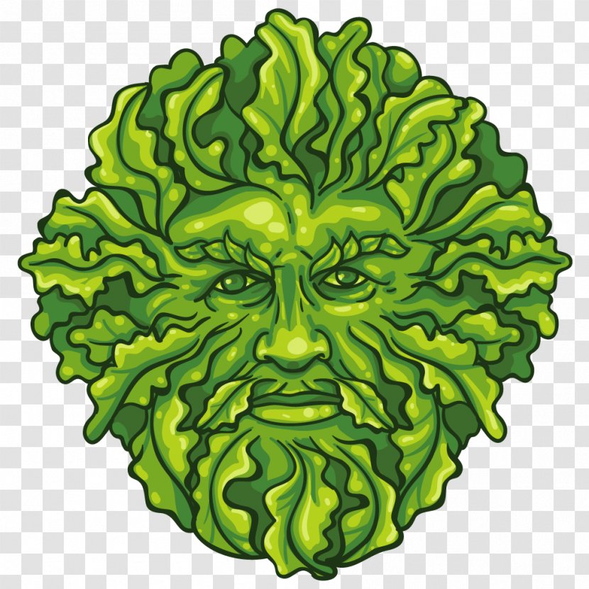 Green Leaf Background - Vegetable - Symmetry Symbol Transparent PNG