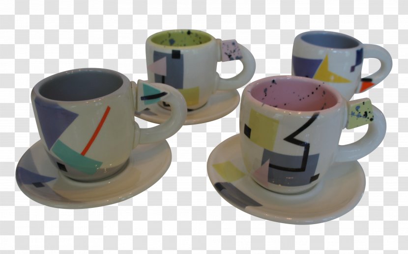 Coffee Cup Memphis Group Ceramic Tea Set - Serveware - Style Transparent PNG