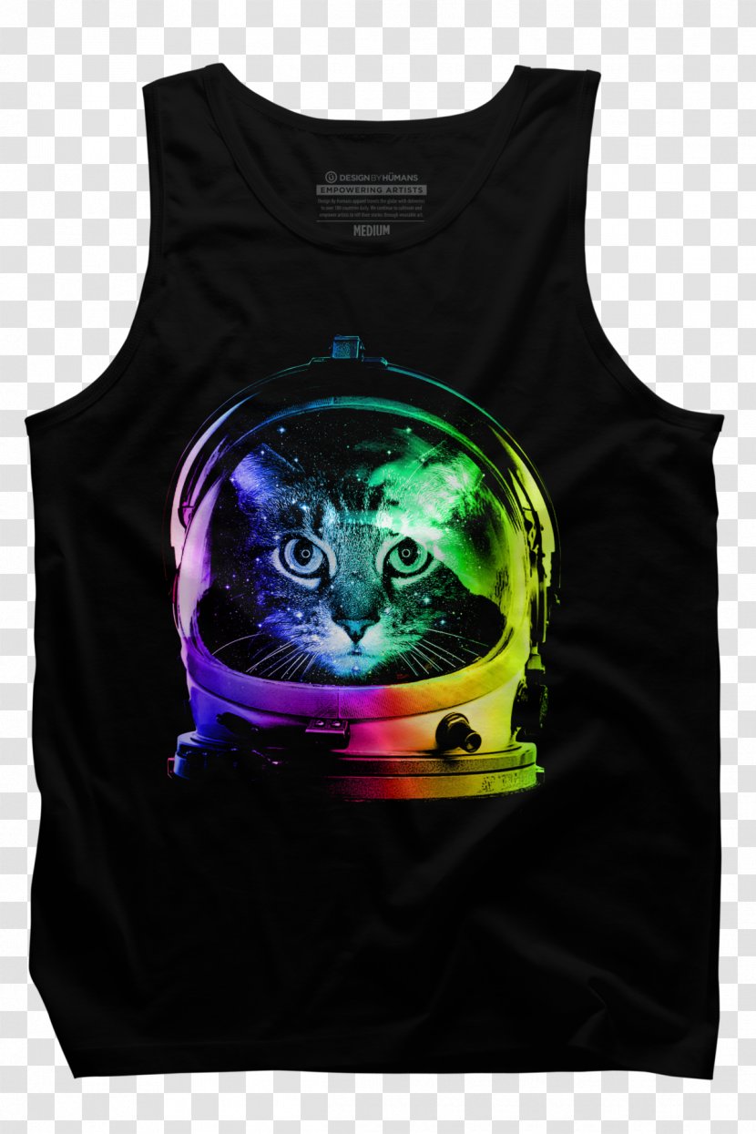 T-shirt Cat Kitten Astronaut Outer Space - Suit Transparent PNG