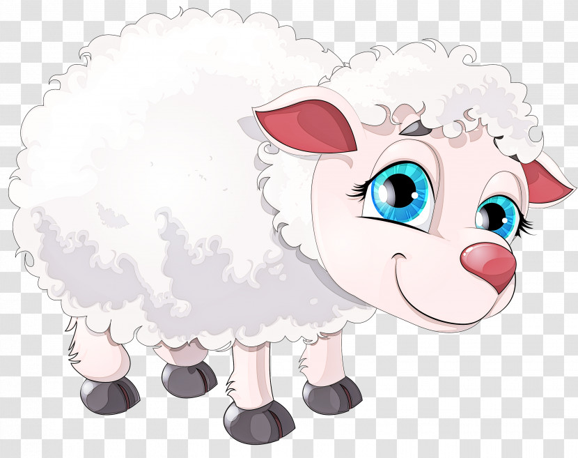 Sheep Sheep Cartoon Snout Livestock Transparent PNG