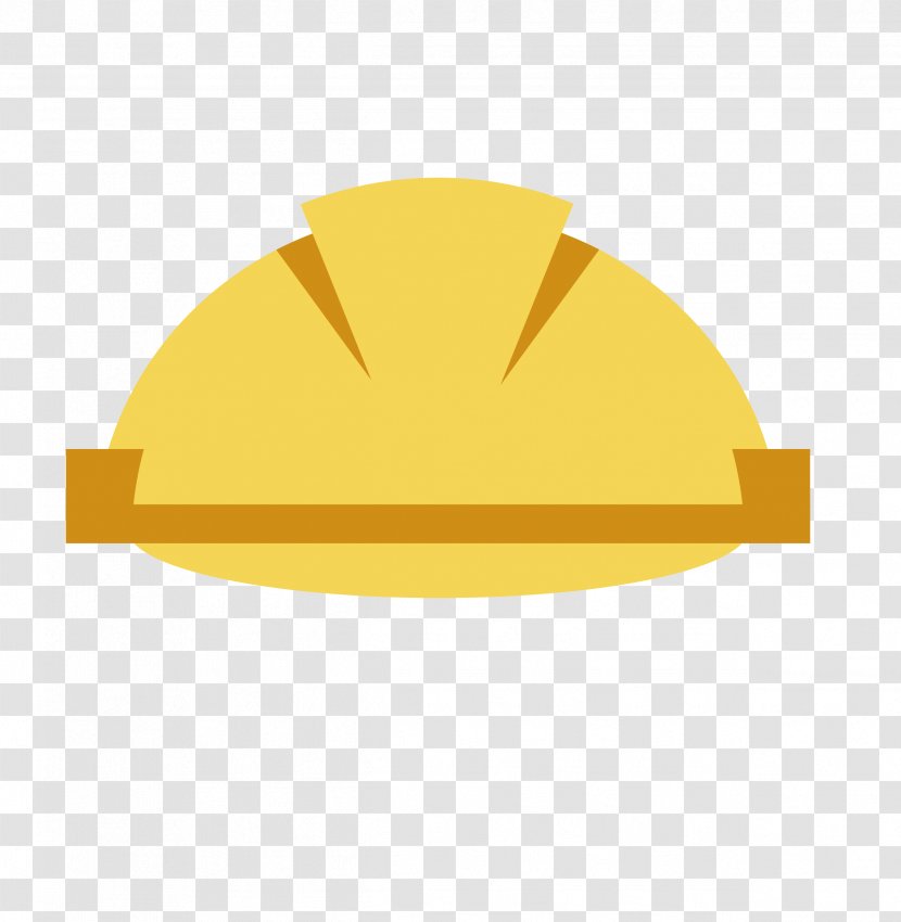 Hard Hat Helmet - Material - Vector Cartoon Transparent PNG