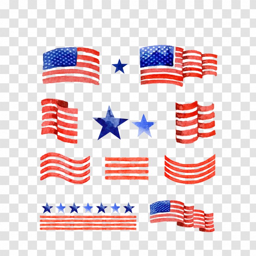 Flag Of The United States Graphic Design - Vector Painted Transparent PNG