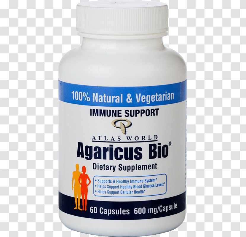 Dietary Supplement Organic Food Agaricus Subrufescens Capsule Mushroom - Health - Immune System Transparent PNG