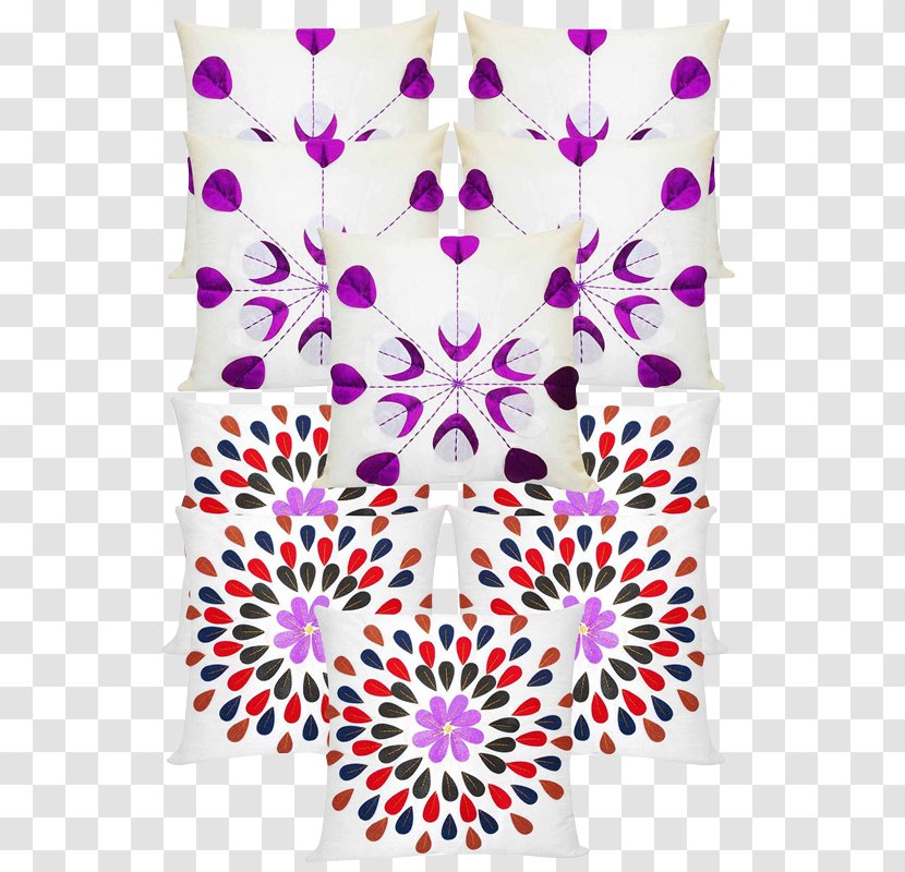 Symmetry Line Textile Point Pattern - Magenta Transparent PNG