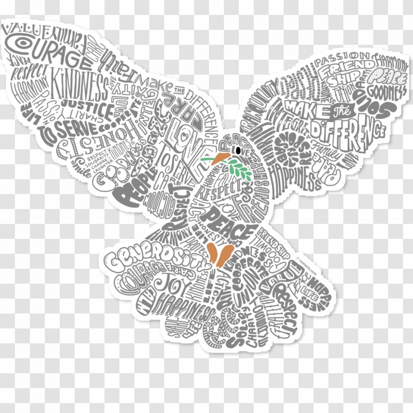 Columbidae Doves As Symbols Peace Clip Art - Insect - Symbol Transparent PNG