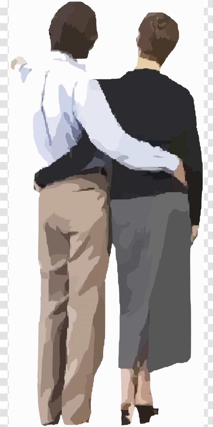 National Hugging Day Couple Valentine's - Heart Transparent PNG