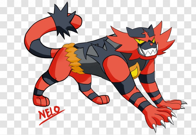 Pokémon Sun And Moon Litten Incineroar Bipedalism - Mythical Creature - Evolution Transparent PNG