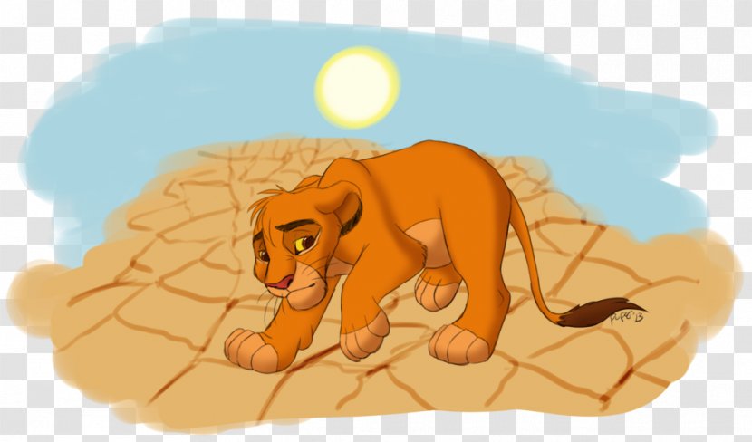 Lion Simba Drawing Sketch - Big Cat Transparent PNG
