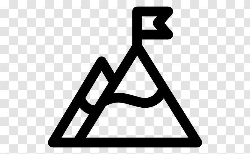 Flag Mountain Symbol - Sign - Peak Transparent PNG