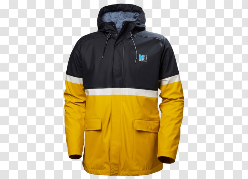Hoodie Leather Jacket Raincoat Helly Hansen - Sweatshirt - Rain Gear Transparent PNG