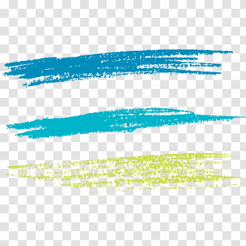 Crayon Studio Make-Up Corporation - Blue Horizontal Line Strokes Vector Material Transparent PNG