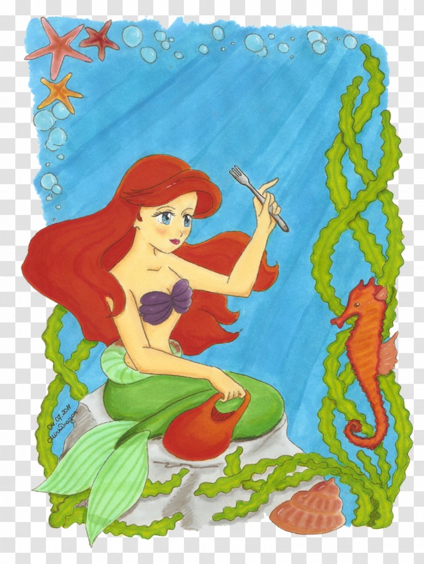 Mermaid Cartoon Organism Transparent PNG