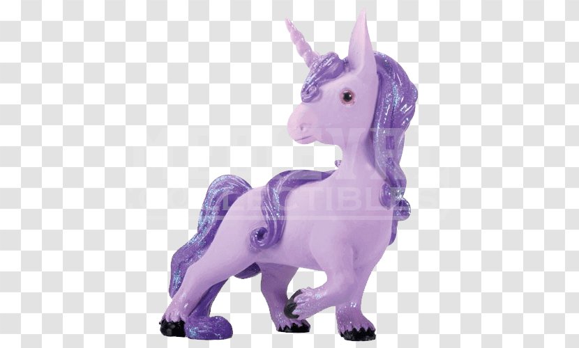 Unicorn Horse Legendary Creature Pony Figurine - Animal Figure - Purple Transparent PNG