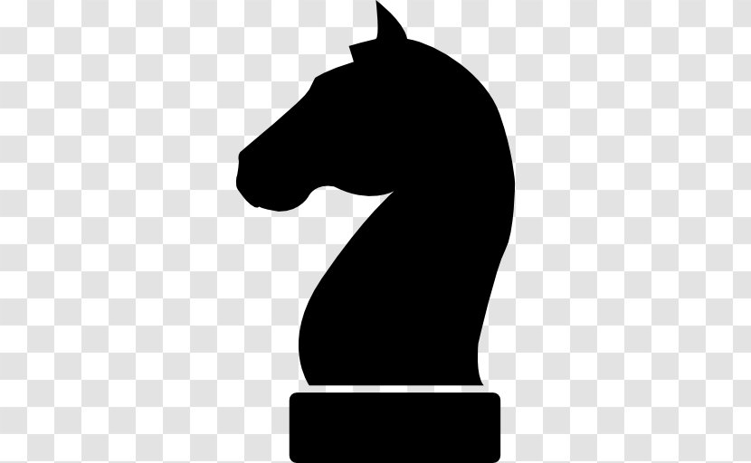 Chess Piece Knight White And Black In Rook - Pin Transparent PNG