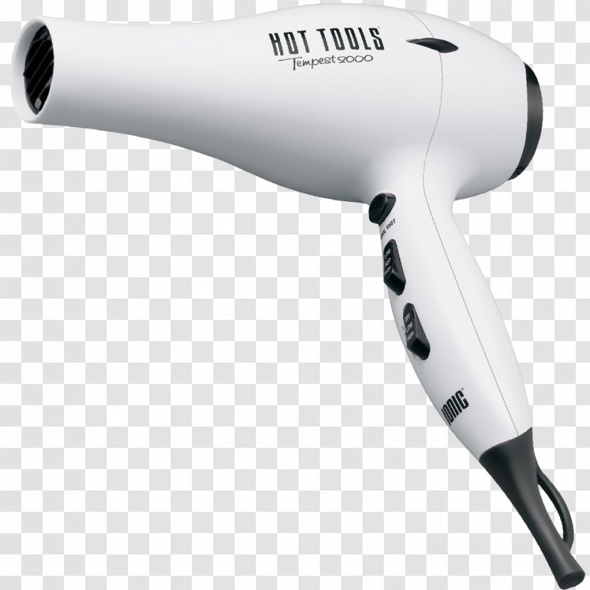 Hair Dryers Hot Tools Tourmaline 2000 Turbo Ionic Dryer Tempest Hairstyle Styling - Beauty Parlour Transparent PNG