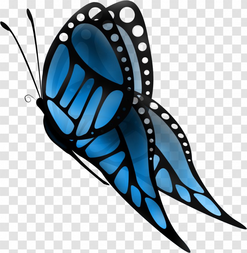 Butterfly Insect Blue Drawing Clip Art - Brooch Transparent PNG