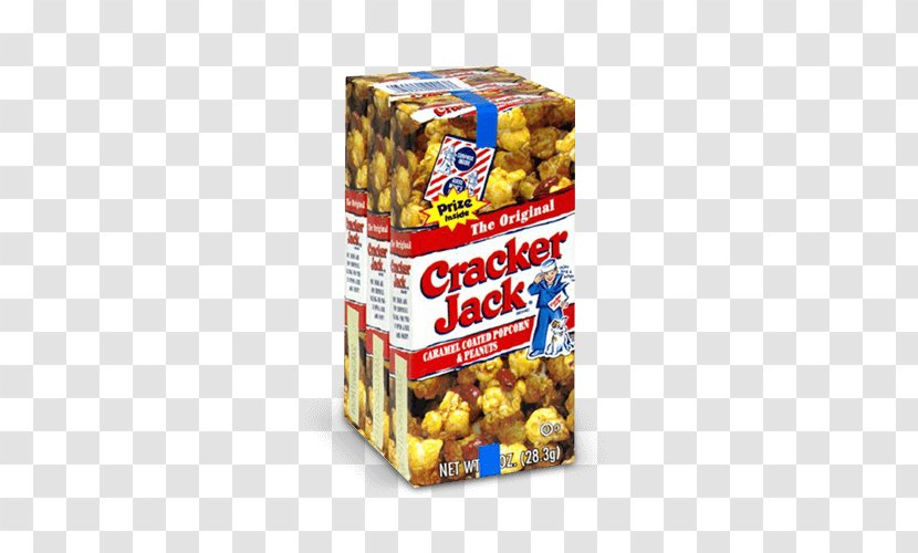 Popcorn Cracker Jack Caramel Corn Peanut - Confectionery Transparent PNG