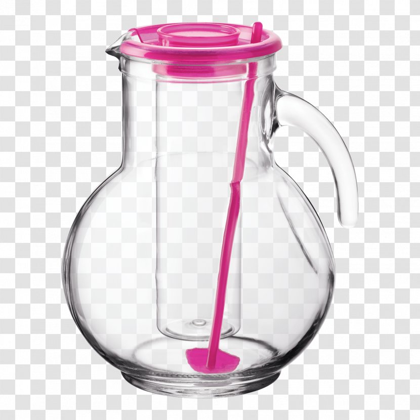 Pitcher Glass Kufra District Liter - Lid - Two Jars Transparent PNG