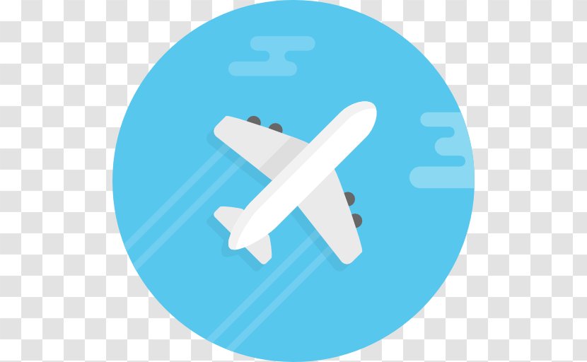 Airplane - Air Travel - Aqua Transparent PNG