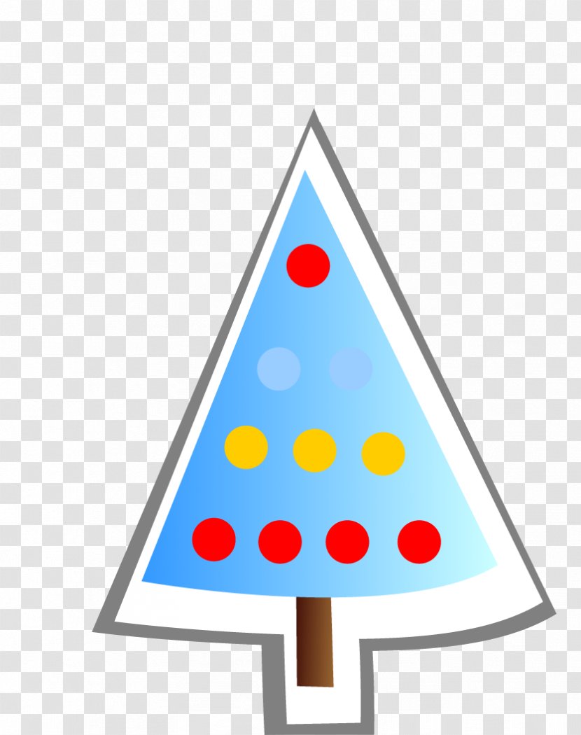 Triangle Christmas Tree - Point - Cone Transparent PNG