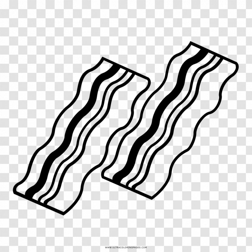 Bacon Stock Photography Drawing Black And White Transparent PNG