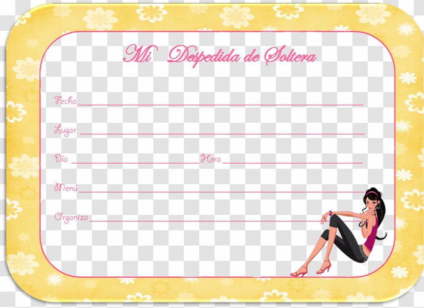 Picture Frames Pink M Line Clip Art - Despedida De Soltera Transparent PNG