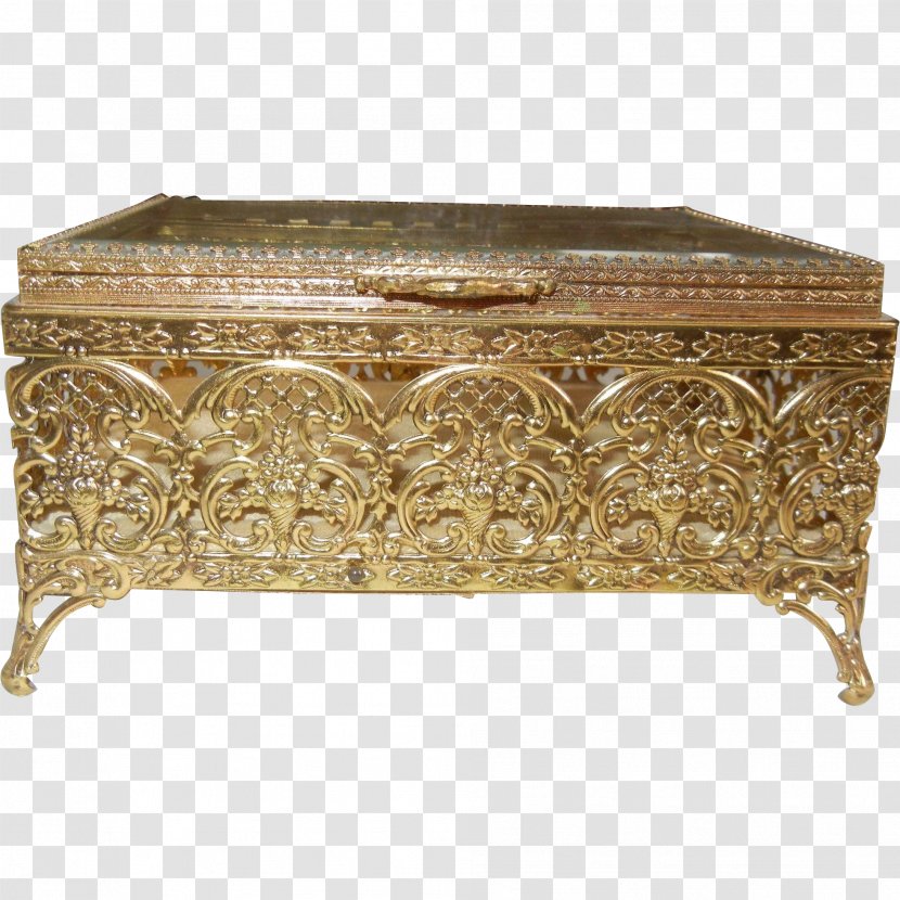 01504 Antique Furniture Carving Metal - Brass - Vanity Transparent PNG