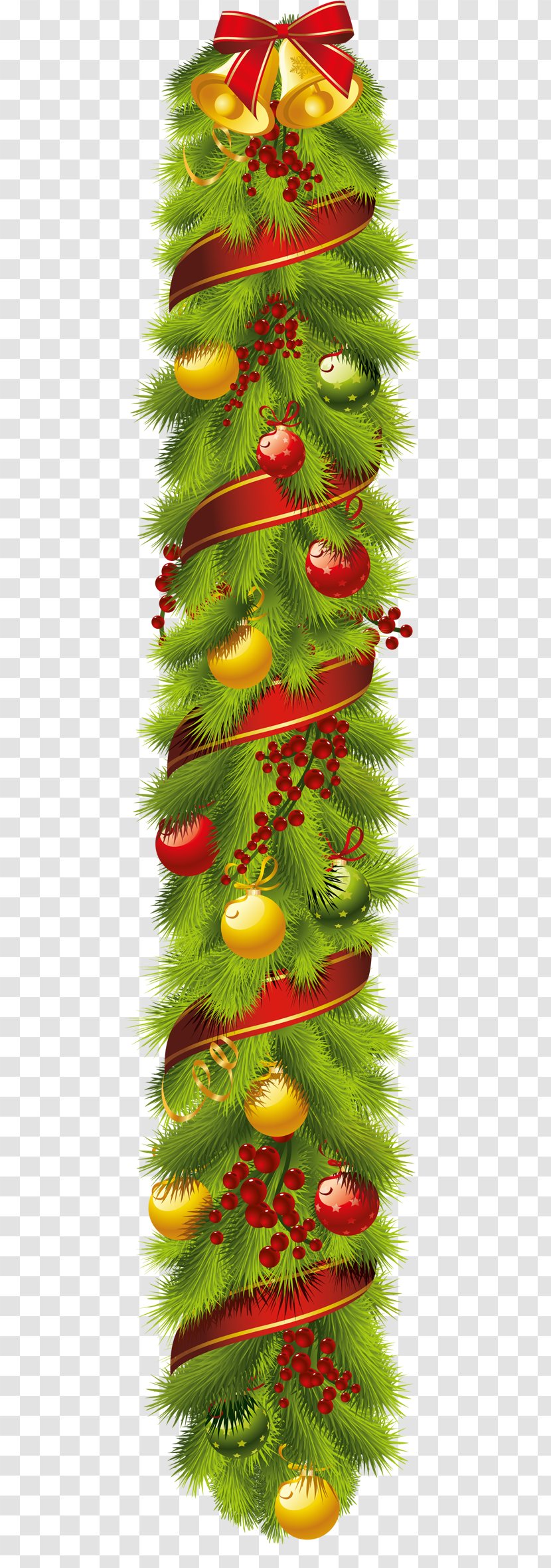 Christmas Ornament Garland Clip Art - Market Transparent PNG