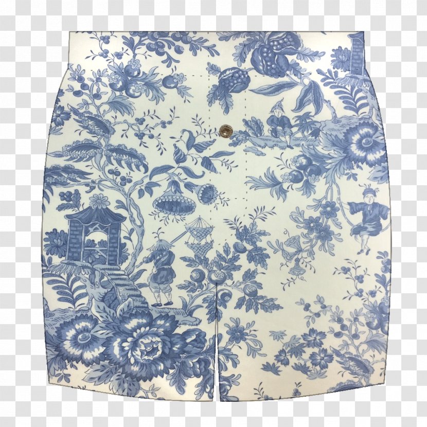 Textile Skirt Blue And White Pottery Porcelain Pattern - Kunming Transparent PNG