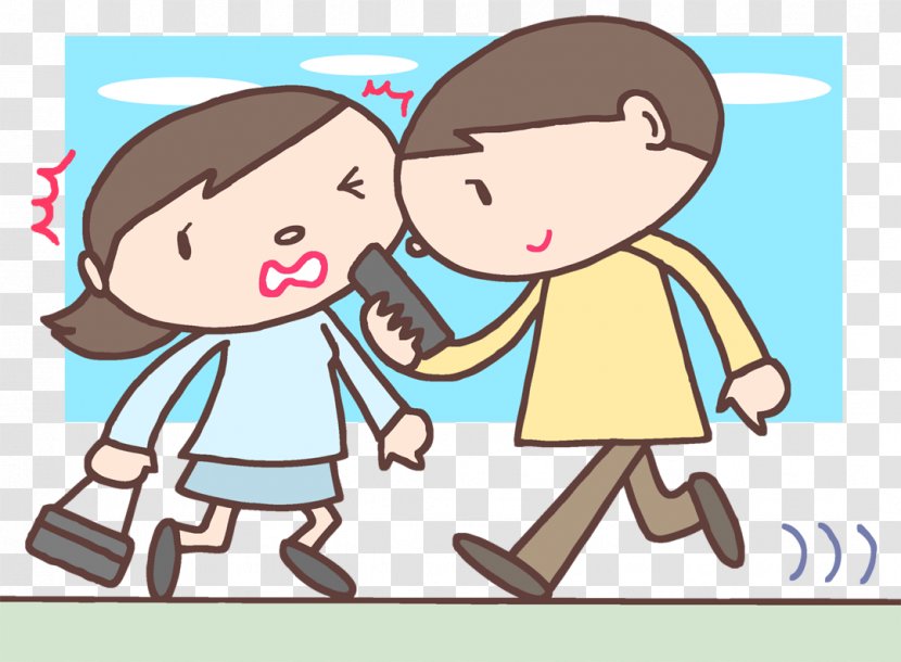 Kids Playing Cartoon - Pedestrian - Pleased Smile Transparent PNG