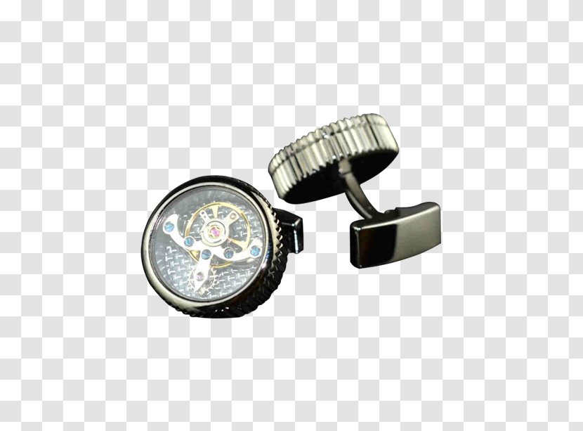 Cufflink Silver Body Jewellery - Mechanical Watches Transparent PNG