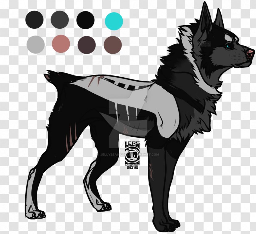 Dog Breed Character White - Black And Transparent PNG