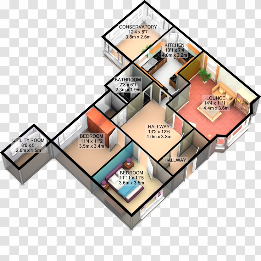 Floor Plan Angle - Design Transparent PNG