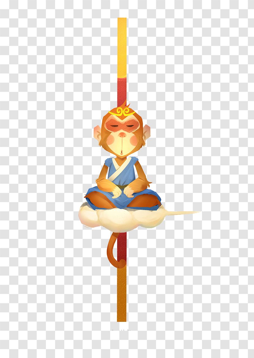 Sun Wukong Journey To The West Goku Cartoon - Silhouette - Cute Monkey King Transparent PNG