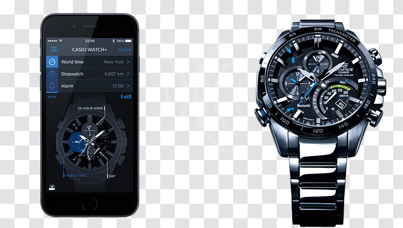 Casio Edifice EQB-501XDB Watch - Clock - Phone Transparent PNG