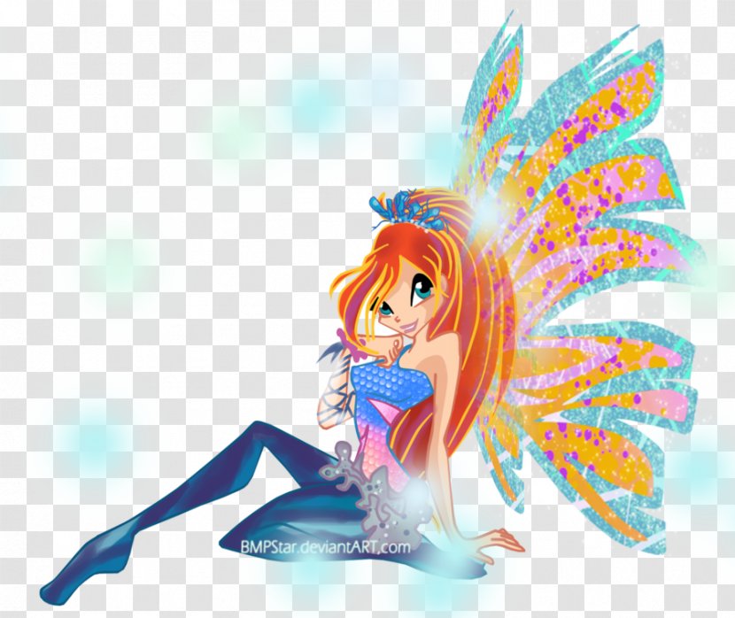 Bloom Sirenix Fairy Illustration Graphics - Watercolor Transparent PNG