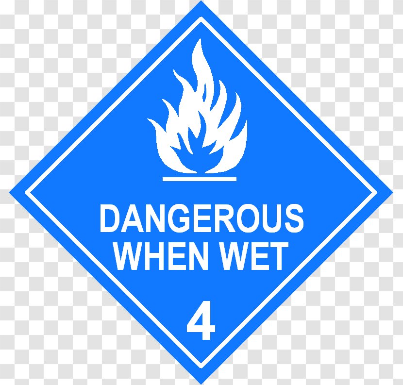 Dangerous Goods Label Placard Paper - Hazard Symbol Transparent PNG