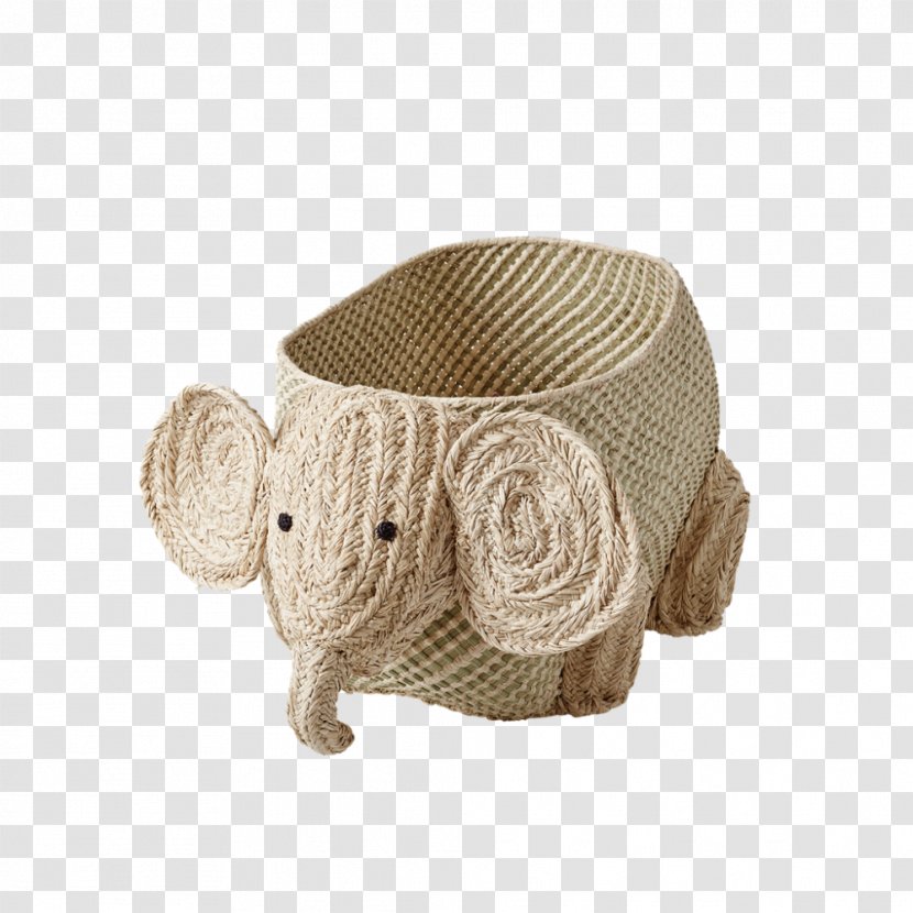 Basket Elephantidae Seagrass Nursery Wicker - Craft - Storage Transparent PNG