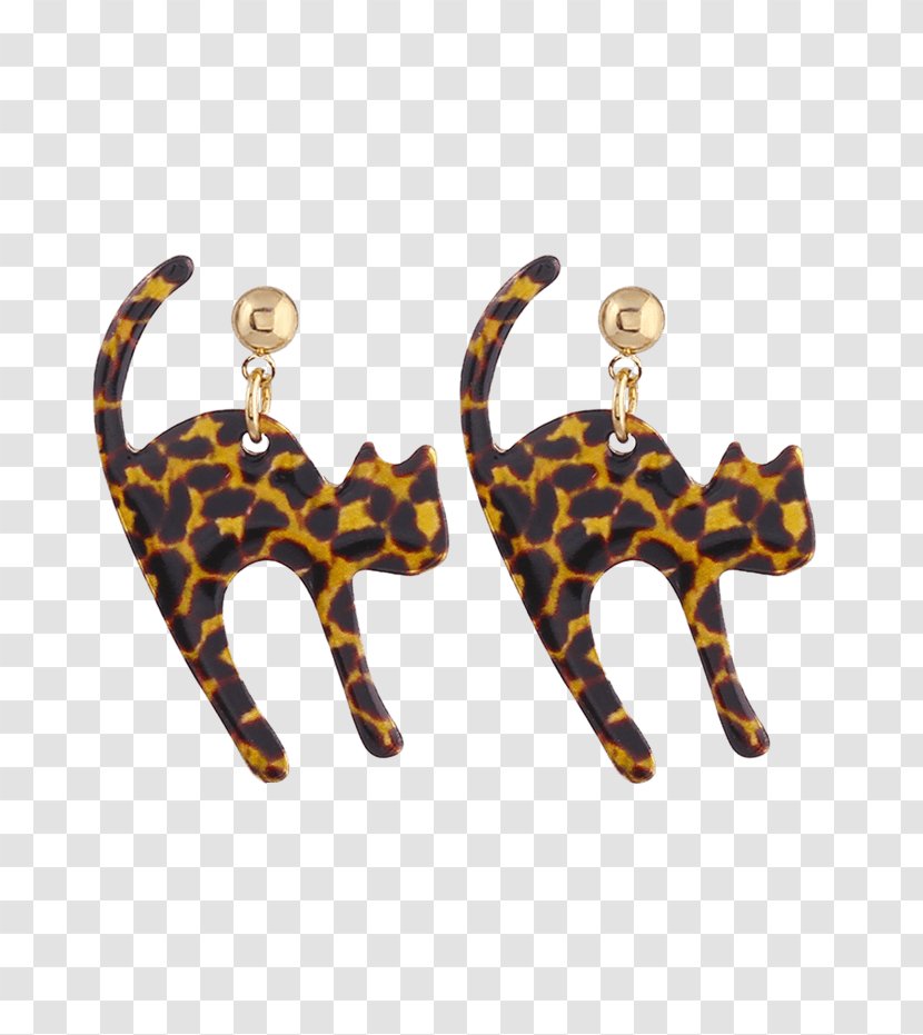 Earring Leopard Necklace Jewellery Gemstone - Drop Earrings For Women Transparent PNG