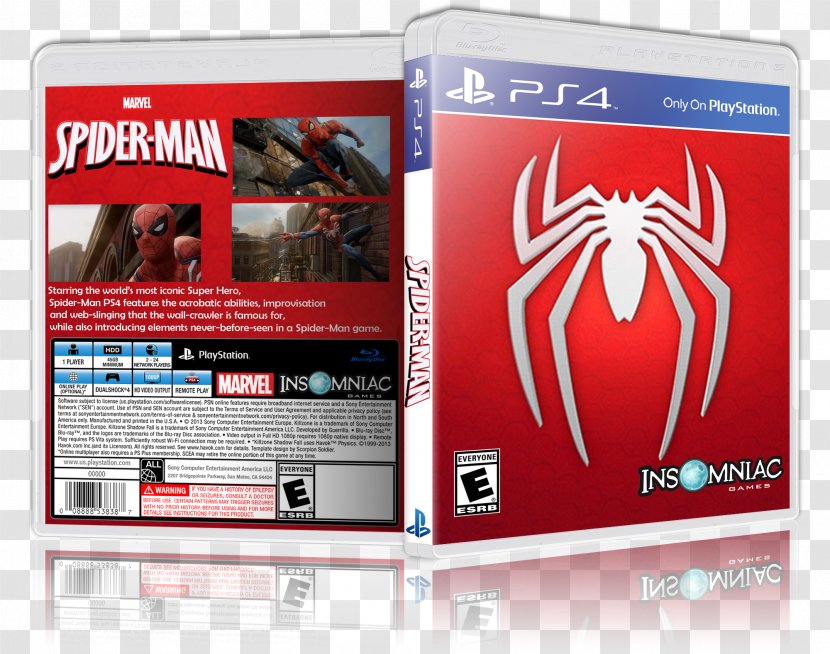 Spider-Man PlayStation 4 The Artful Escape Video Game - Spider-man Transparent PNG