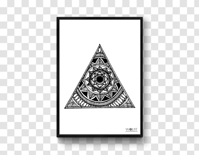 WOLFF DESIGNS Mandala Designs Triangle - Rectangle - Poster Transparent PNG