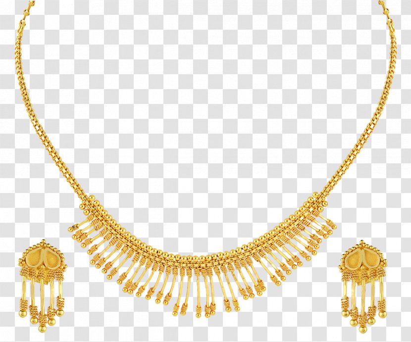 Earring Jewellery Necklace Gold Chain - Metal Transparent PNG