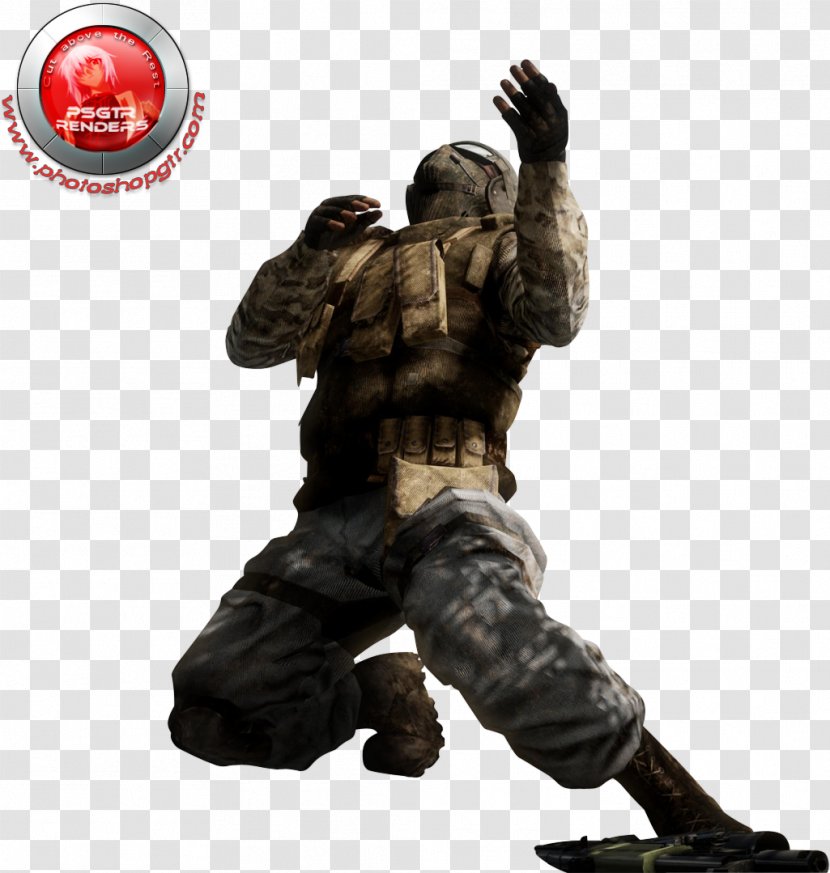 Infantry Soldier Mercenary Video Game Figurine - Military Transparent PNG