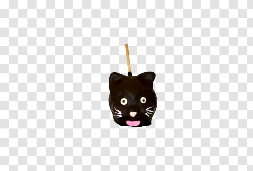 Black Cat Caramel Apple Whiskers Snout - Candy Face Transparent PNG