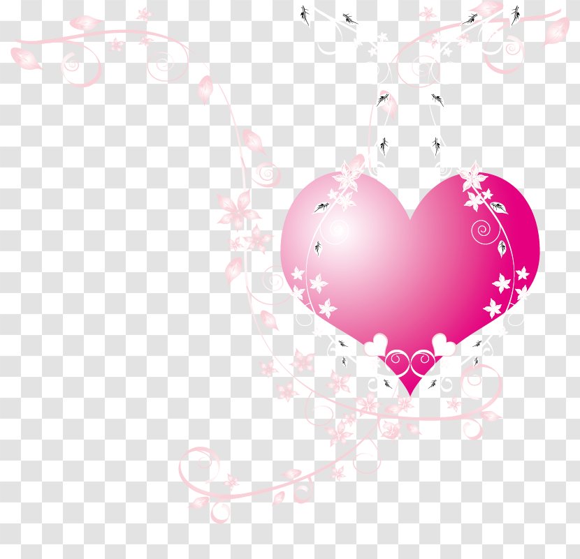 Heart-shaped Pattern - Flower - Silhouette Transparent PNG