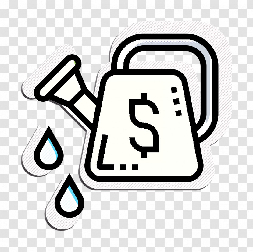 Invest Icon Blockchain Icon Watering Can Icon Transparent PNG