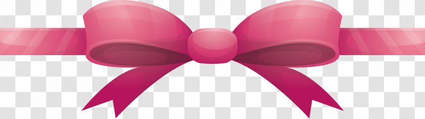 Pink Ribbon Euclidean Vector Drawing - Flower - Painted Bow Transparent PNG