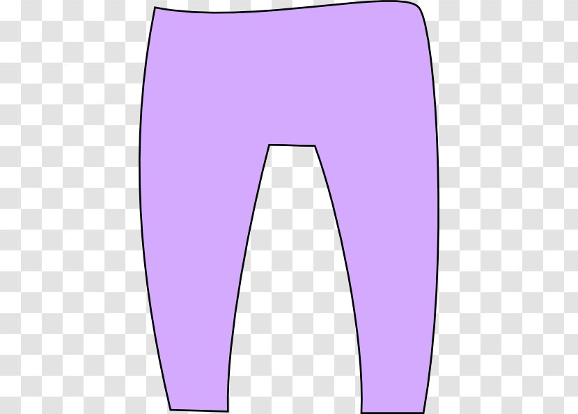 Purple Pants Leggings Clip Art - Magenta - Cliparts Transparent PNG