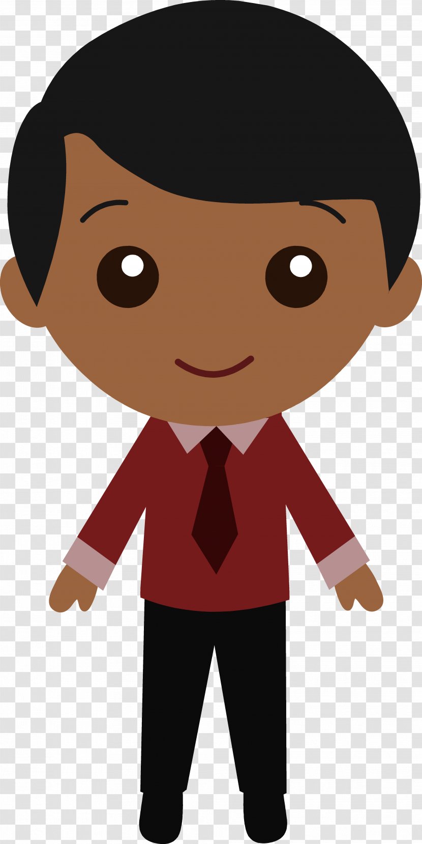 Black Hair Clip Art - Cartoon - Boy Transparent PNG