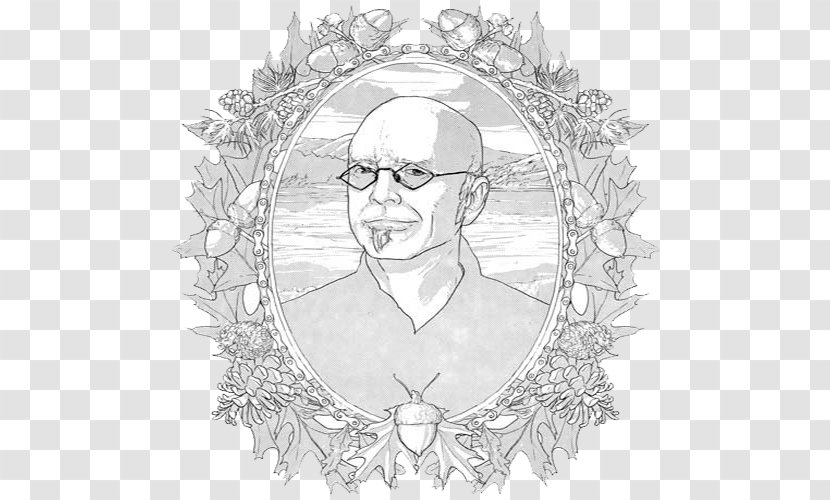 White Sketch - Black And - Frame Old Man Transparent PNG